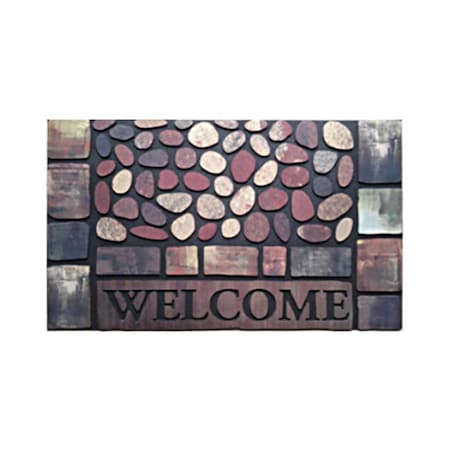 Stephan Roberts Home 23 x 35 in. Recycled Rubber Doormat - Stones ST326243